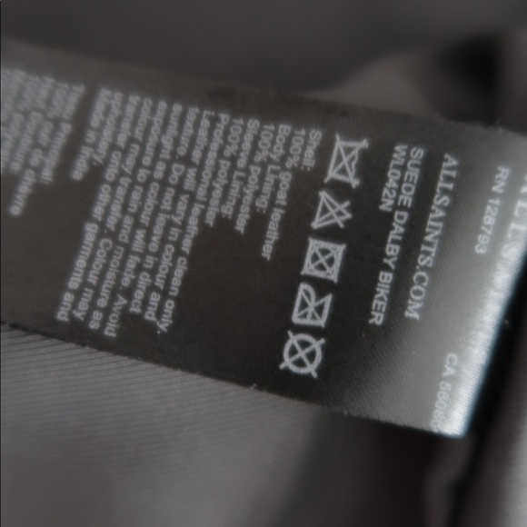 ALLSAINTS Suede Dalby Biker Jacket - Picture 6 of 10